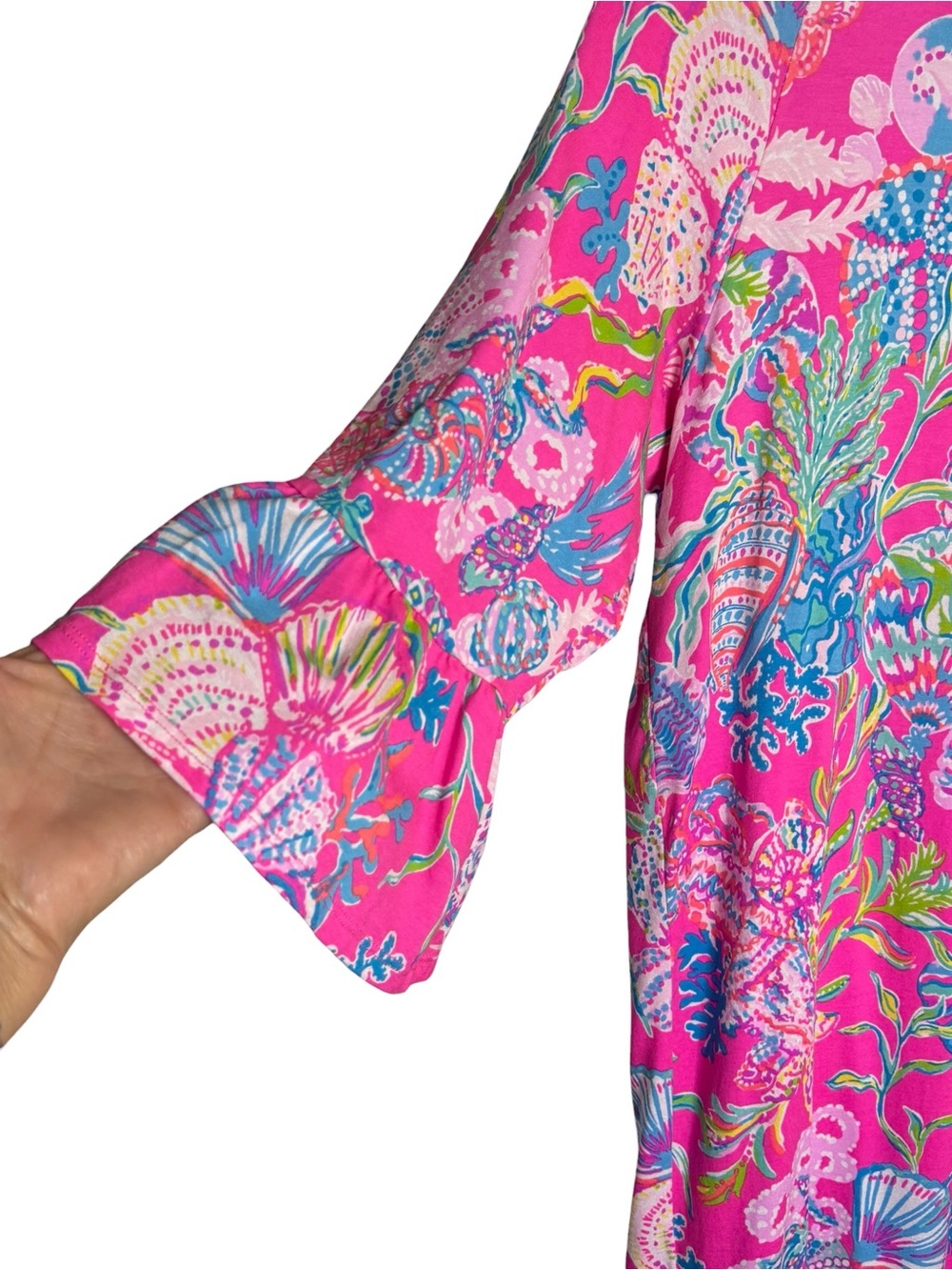 Lilly Pulitzer Krysta Pink Tunic Dress Size Large - Picture 3 of 6